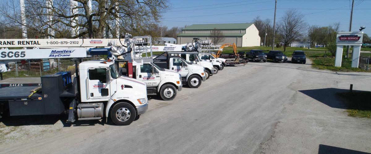 Monitor Signs trucks for installs