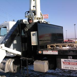 High Rise Sign Installation