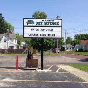 Pylon Sign - Marks My Store