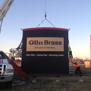 Monument Sign - Olin Brass