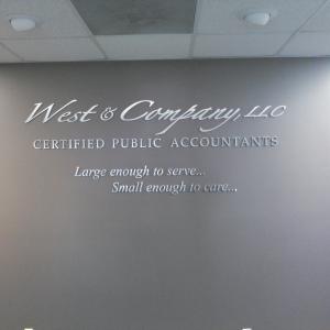 Interior Signage - West & Co.